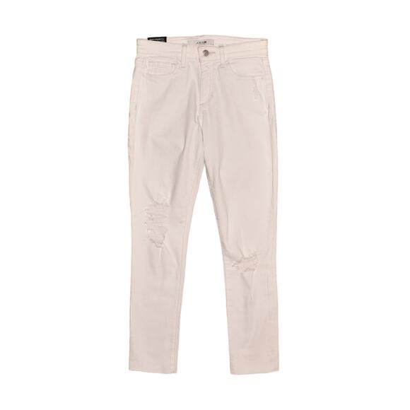 JOE'S JEANS NEW $188 White Mid-Rise Skinny Crop Jean Cut Hem Size 26 - Picture 1 of 5